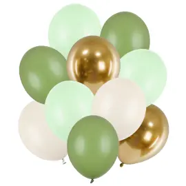 Latexballoner Naturtonet Mix 10-pak