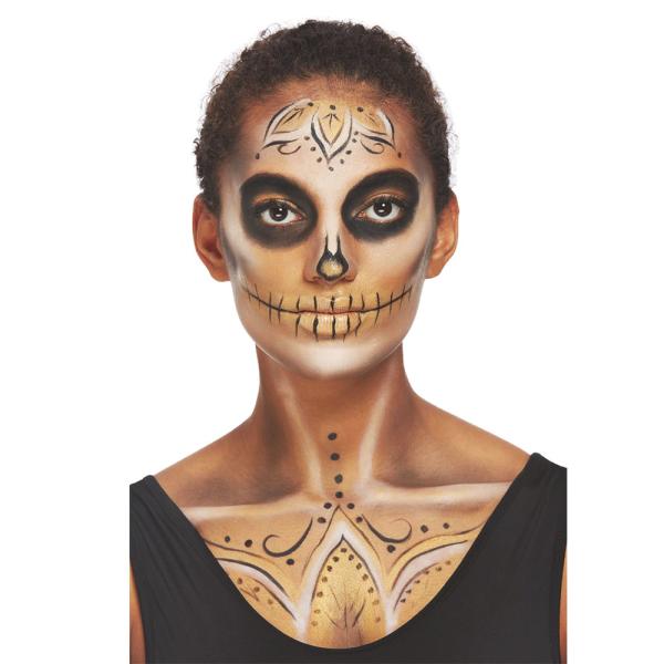 Day Of The Dead Sminkesæt Guld