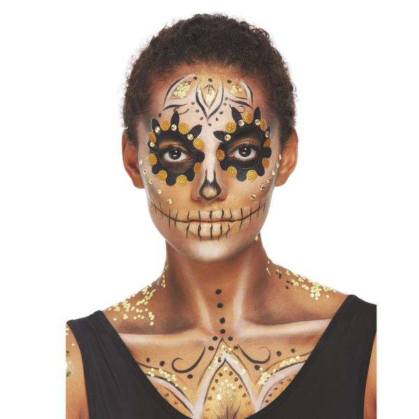 Day Of The Dead Sminkesæt Guld