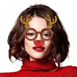 Briller med Rensdyrhorn og N&aelig;se