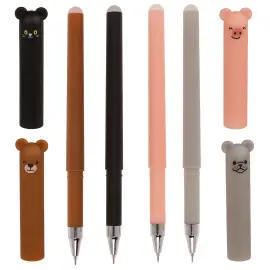Viskbar Kuglepen med Dyrmotiv 14 cm