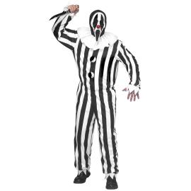 Kostume Ghostface Klovn Stribet