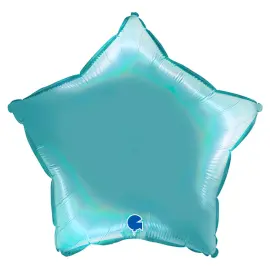 Ballon Stjerne Holografisk Platinum Tenerife Sea