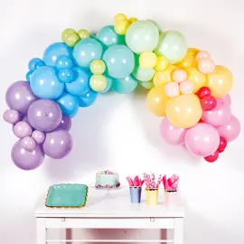 Ballonbue Sæt Pastel Regnbue