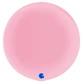 Stor Globe Folieballon Pastel Pink