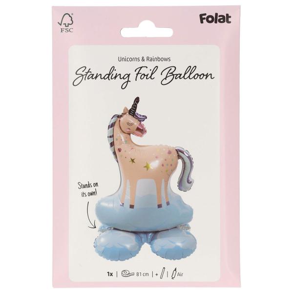 Stående Folieballon Enhjørning