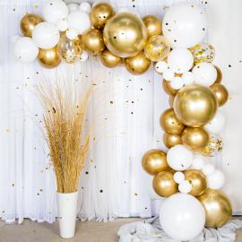 Ballonbue Kit Hvid & Guld