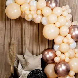 Ballonbue Sæt Hvid & Blush