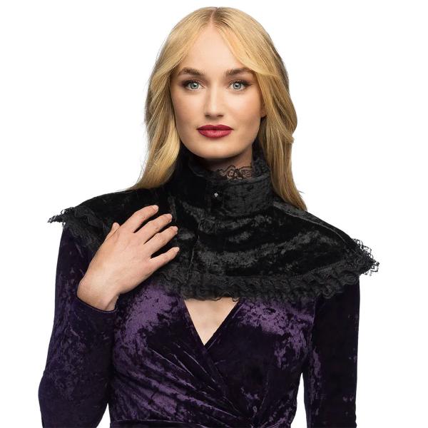 Kappe med Høj Krave Sort