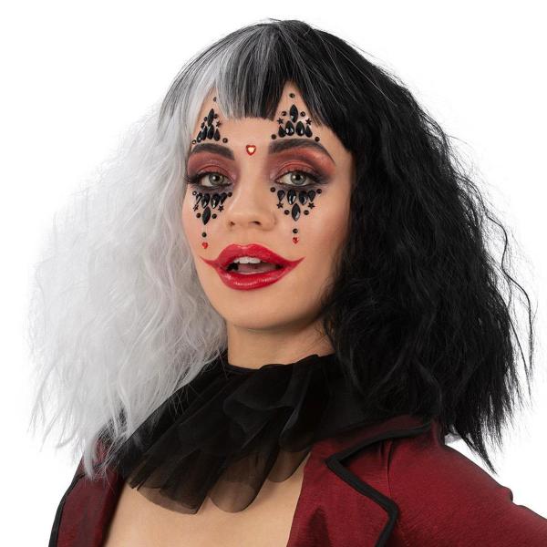 Klovn Ansigtssmykker Sort