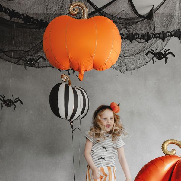 Folieballon Græskar Orange/Guld