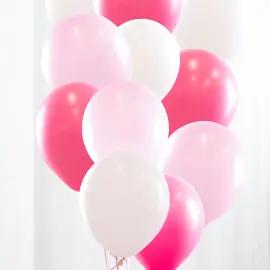 Ballonbuket Baby Pink