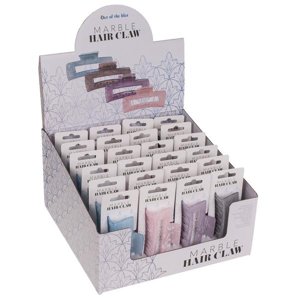 Rektangulær Hårklemme Marmor 10 cm