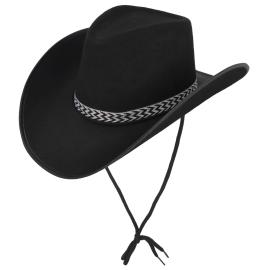 Cowboyhat Det Vilde Vesten Sort