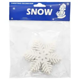 Hængende Dekoration Snøfnug 10 cm 6-pak