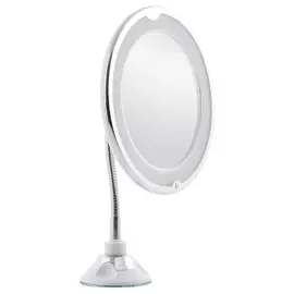 LED Forstørrelsesspejl med Sugekop