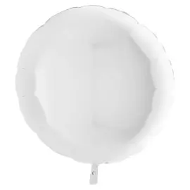 Stor Rund Folieballon Hvid