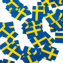 Svensk Flag Bordkonfetti 150-pak