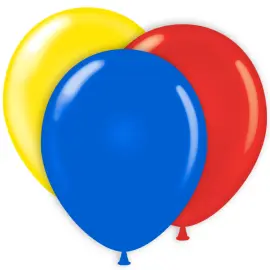 Ballonkombi Blå/Lysegul/Rød