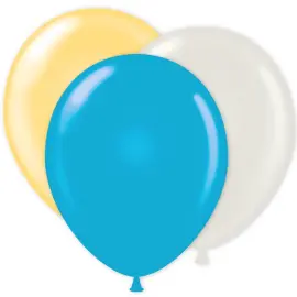 Ballonkombi Hvid/Elfenbenshvid/Lysebl&aring;