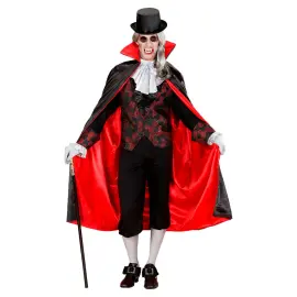 Vampyrkappe Sort/Rød