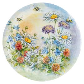 Paptallerkener Sommerblomst