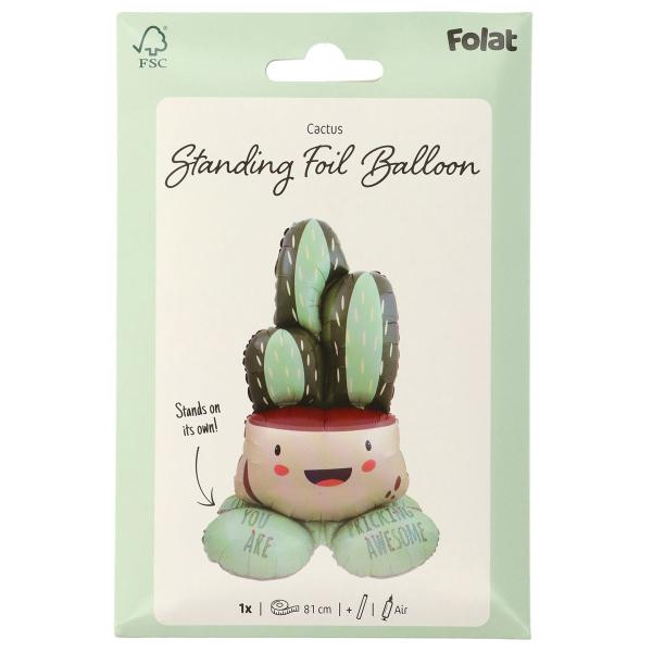 Stående Folieballon Kaktus