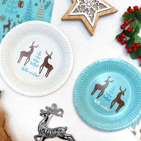 Hello Winter Papirassietter 6-pak