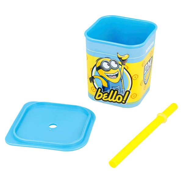 Minions Yoghurtbæger med Sugerør