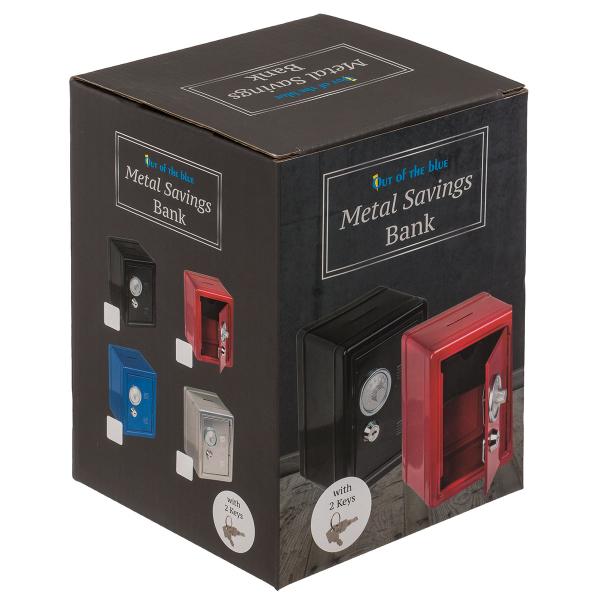 Sparebøsse Pengeskab 12 x 10 x 16 cm