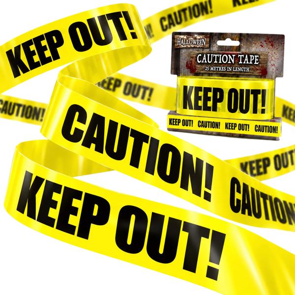 Afspærringsbånd Halloween Caution/Keep Out