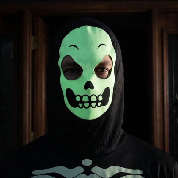 Skeletkostume Selvlysende
