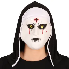 Latexmaske Uhyggelig Nonne