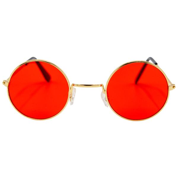 Runde Briller Hippie Rød