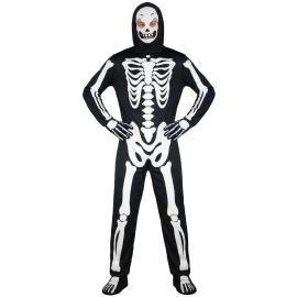 Skeletkostume Sort/Hvid