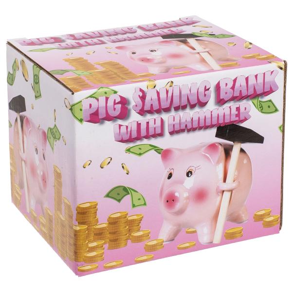 Sparegris med Hammer 13 x 10,5 cm