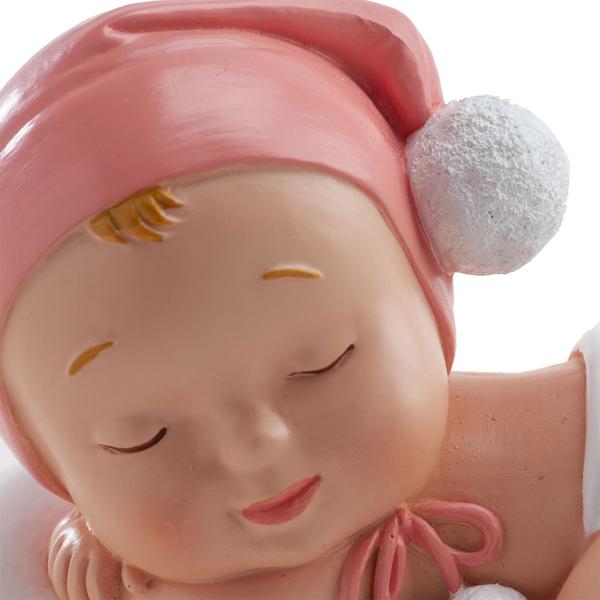 Kagedekoration Dåbsfigur Sovende Pige