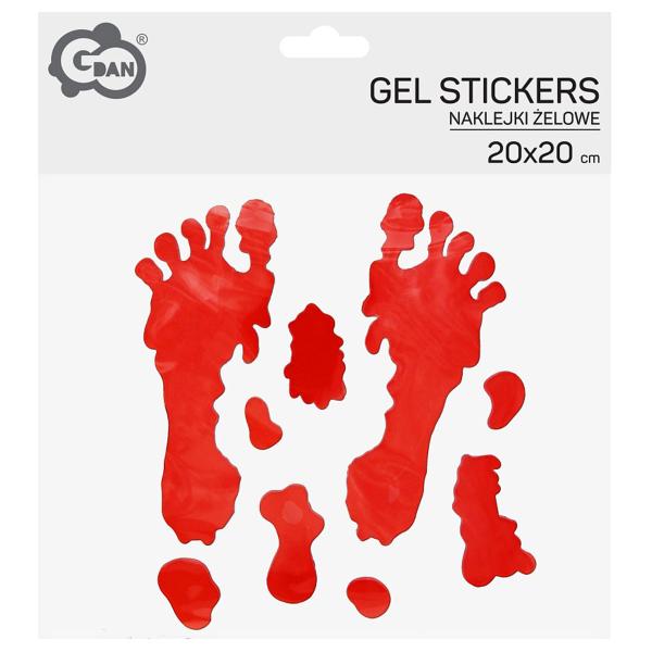 Gelstickers Blodige Fodaftryk