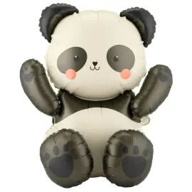 Folieballon Siddende Panda 68 x 72 cm
