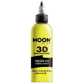 Moon Glow Neon UV Tekstilfarve Gul 125 ml