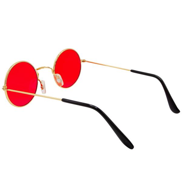 Runde Briller Hippie Rød