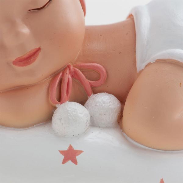 Kagedekoration Dåbsfigur Sovende Pige