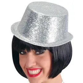 Glitter Sølvhat