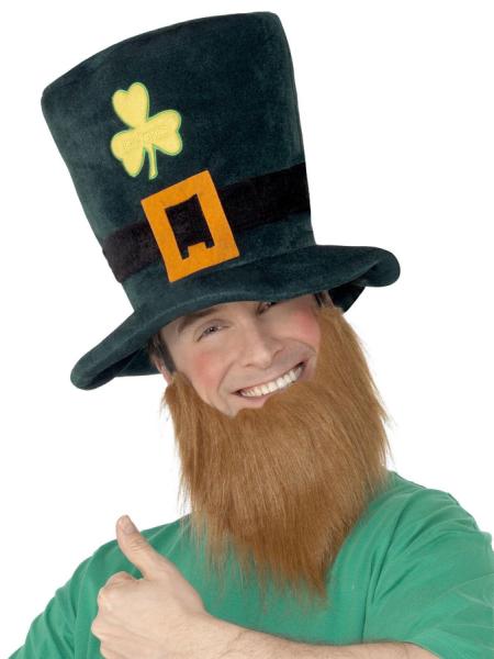 Leprechaun Hat med Skæg