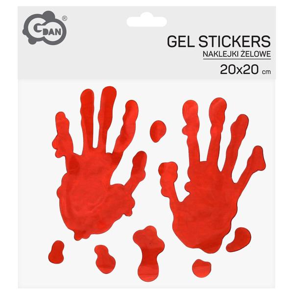 Gelstickers Blodige Håndaftryk
