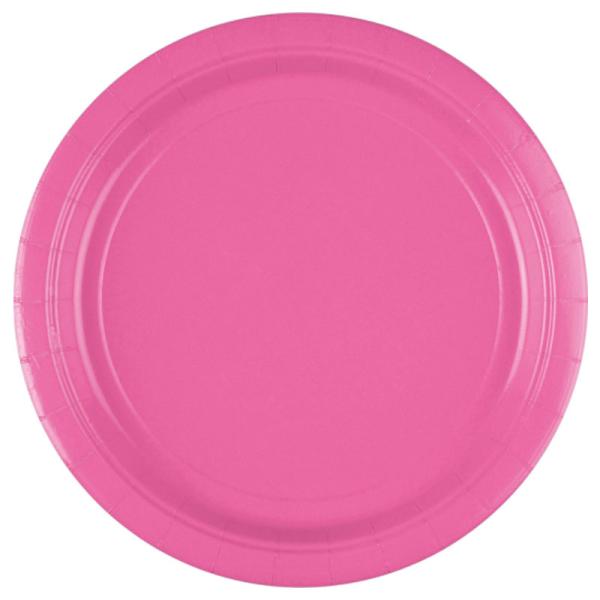 Paptallerkener Pink