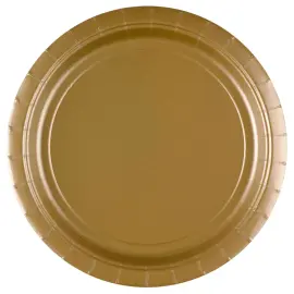 Paptallerkener Guld