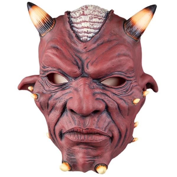 Latexmaske Djævel med Horn