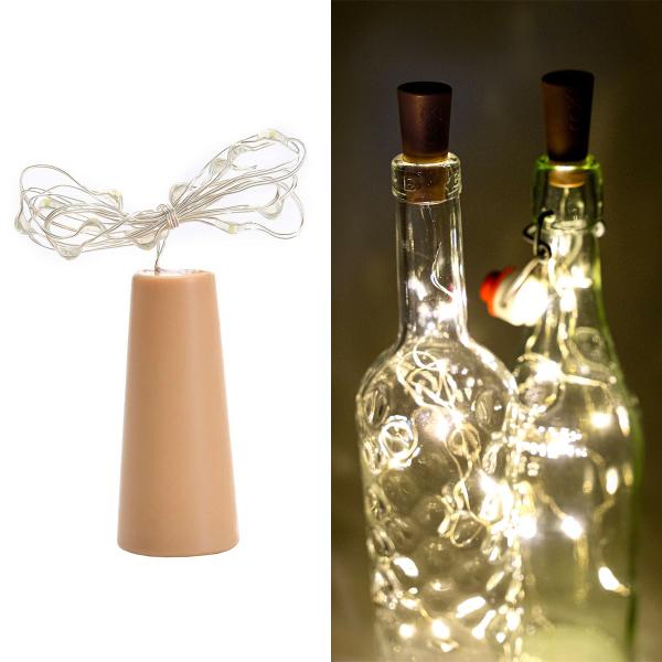 Flaskebelysning Korkprop med LED-lyskæde