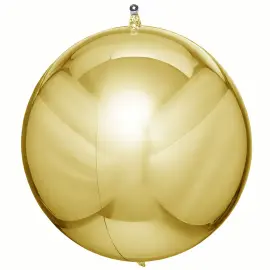 Kuglerund Folieballon Metallic Guld 3-pak